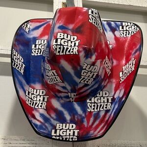 Fun Bud Light Seltzer Cowboy Hat Recycled Beer Box Cardboard One Size Fits Most